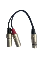Proel 1xXLR Fe > 2xXLR Ma Splitter