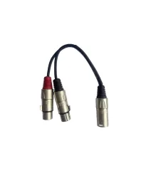 Proel 1xXLR Ma > 2xXLR Fe Splitter 20cm