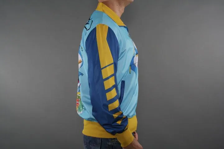 Ed Hardy Argentina Print Trackjacket Blue S