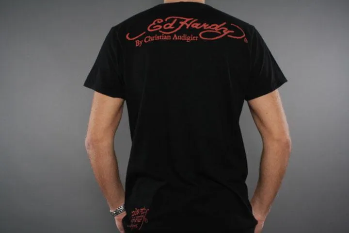 Ed Hardy Dos Or Die Tee Black M