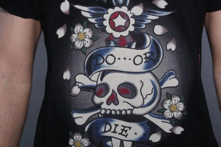 Ed Hardy Dos Or Die Tee Black M