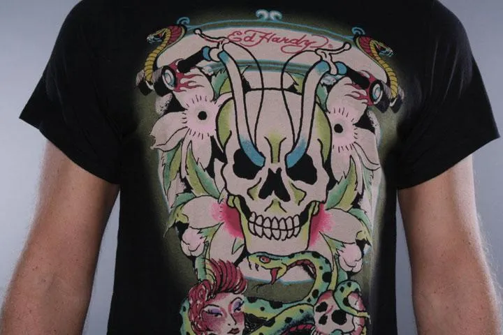 Ed Hardy Skull Rider Black L