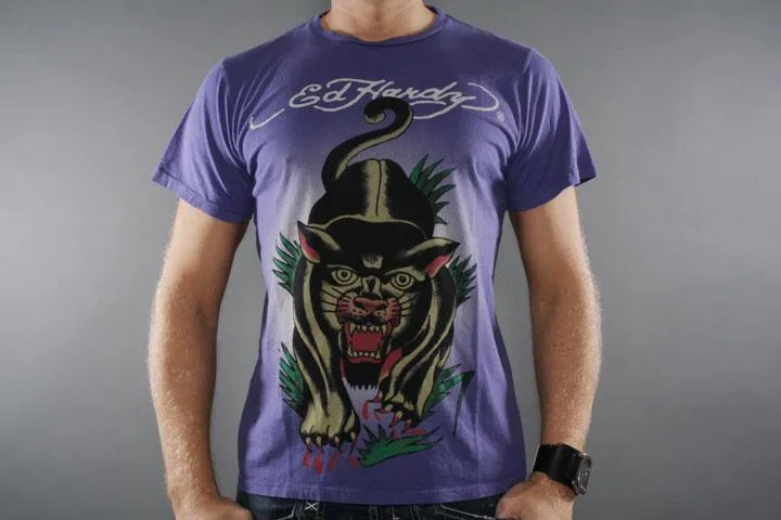 Ed Hardy Fierce Panther Purple M