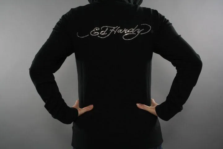 Ed Hardy Eagle Anchor Zip Hoodie S