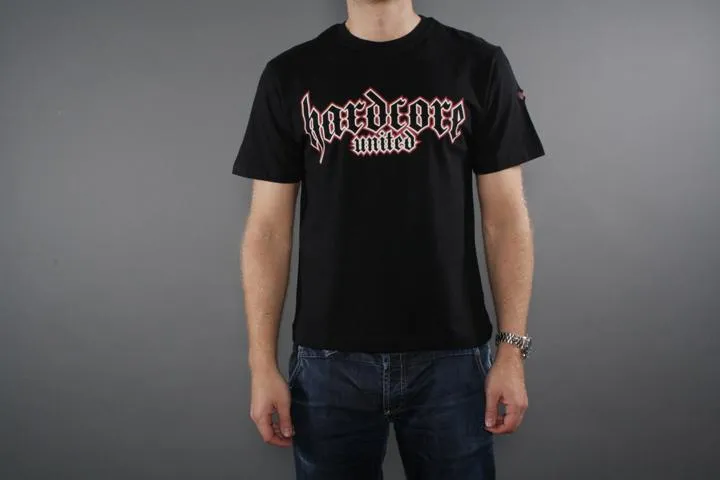 Hardcore United Big Front T-shirt Black XXL
