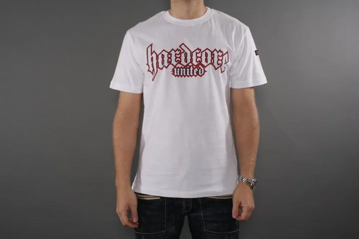 Hardcore United Big Front T-shirt White S