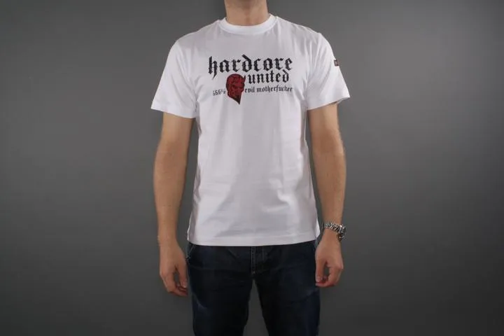 Hardcore United 666% T-shirt White M
