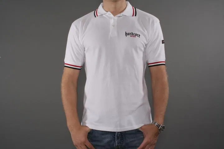 Hardcore United Master Poloshirt White XXL
