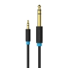 Vention 3.5mm Ma ST > 6.3mm Ma ST Black 1m
