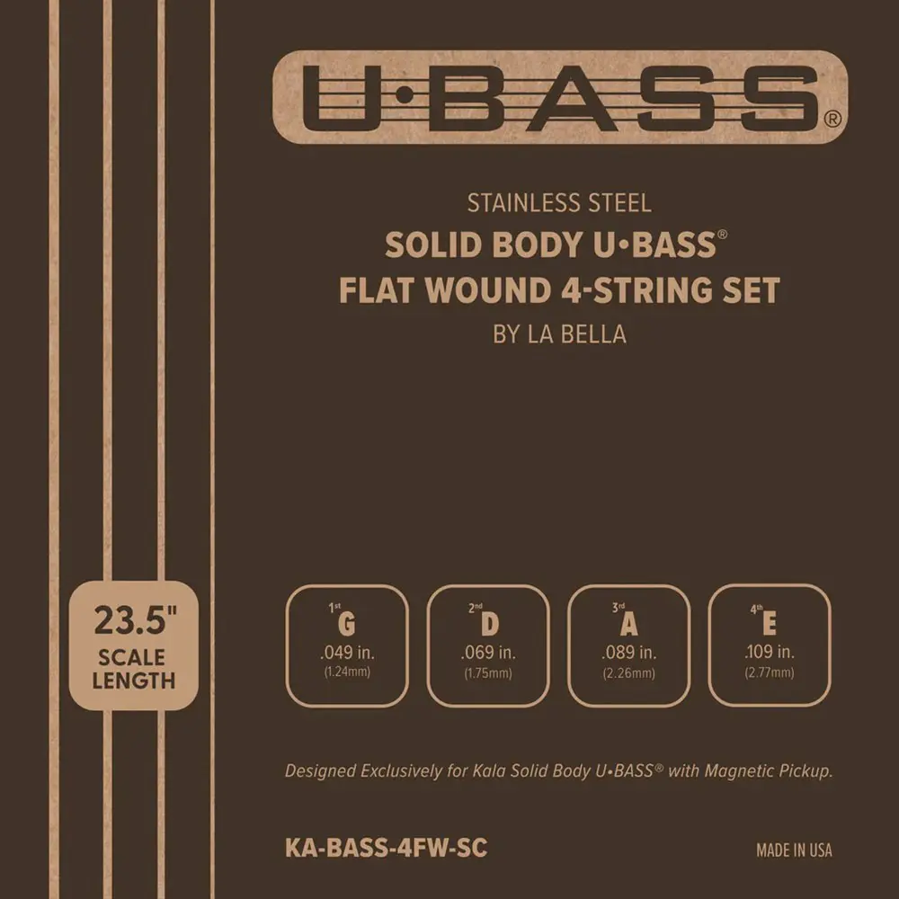 Kala KA-BASS-4FW-SC Flatwound UBASS strings