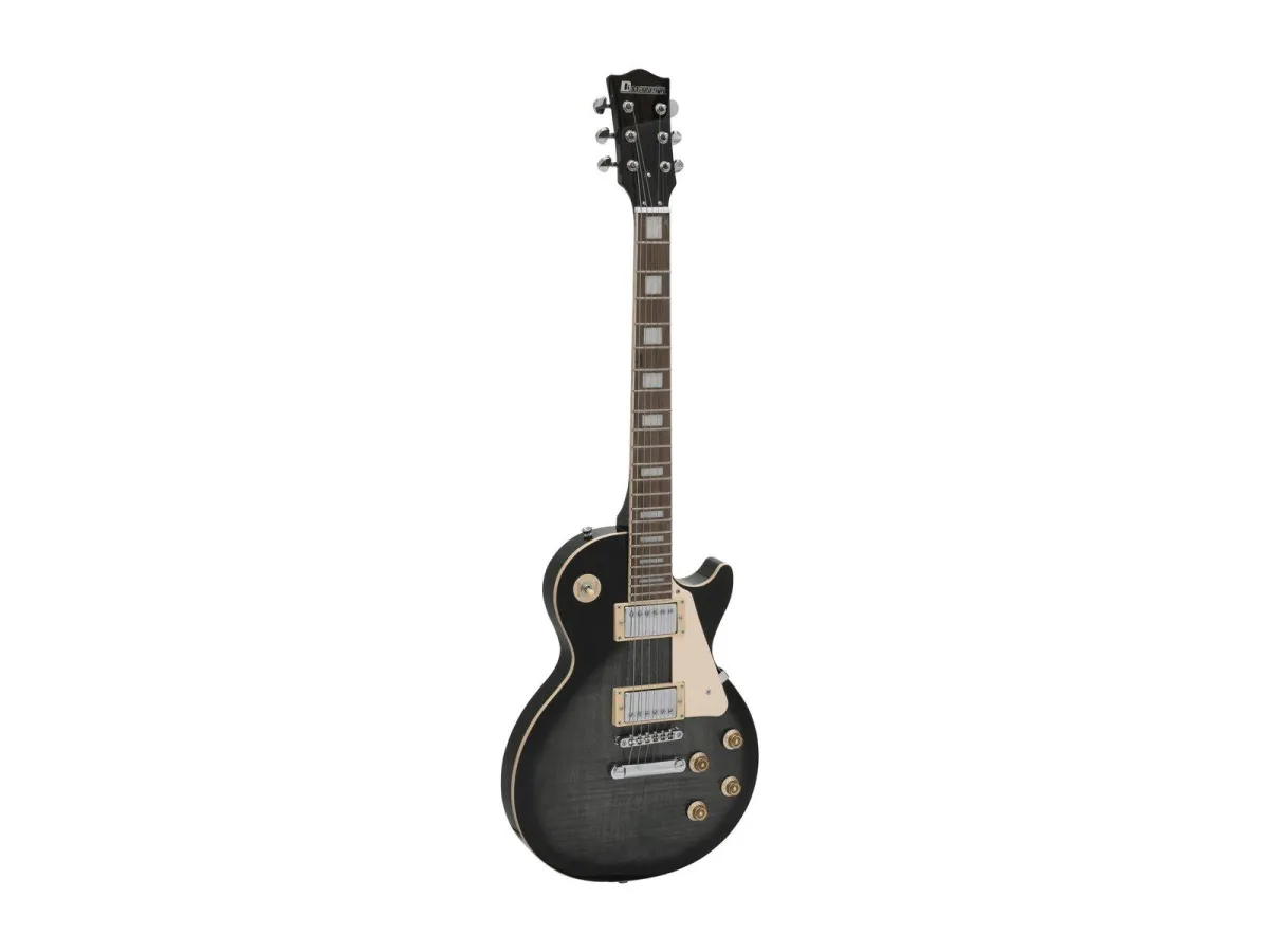 Dimavery LP-750 Electric Guitar Translucent Gray Blackburst