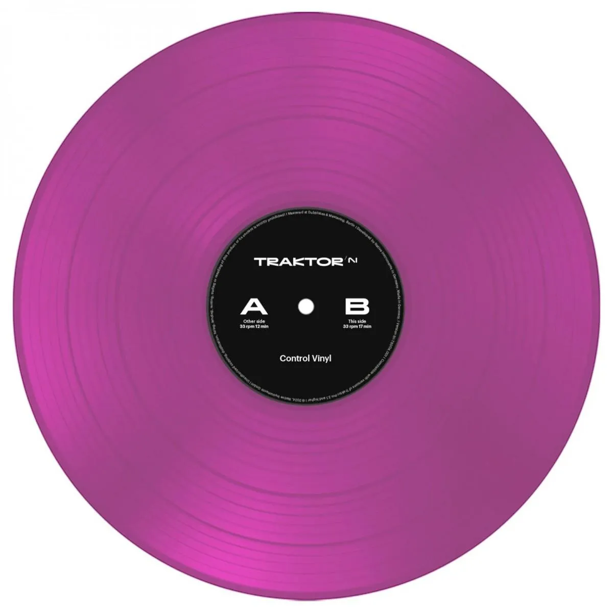 Native Instruments Traktor Control Vinyl Neon Pink Transparent