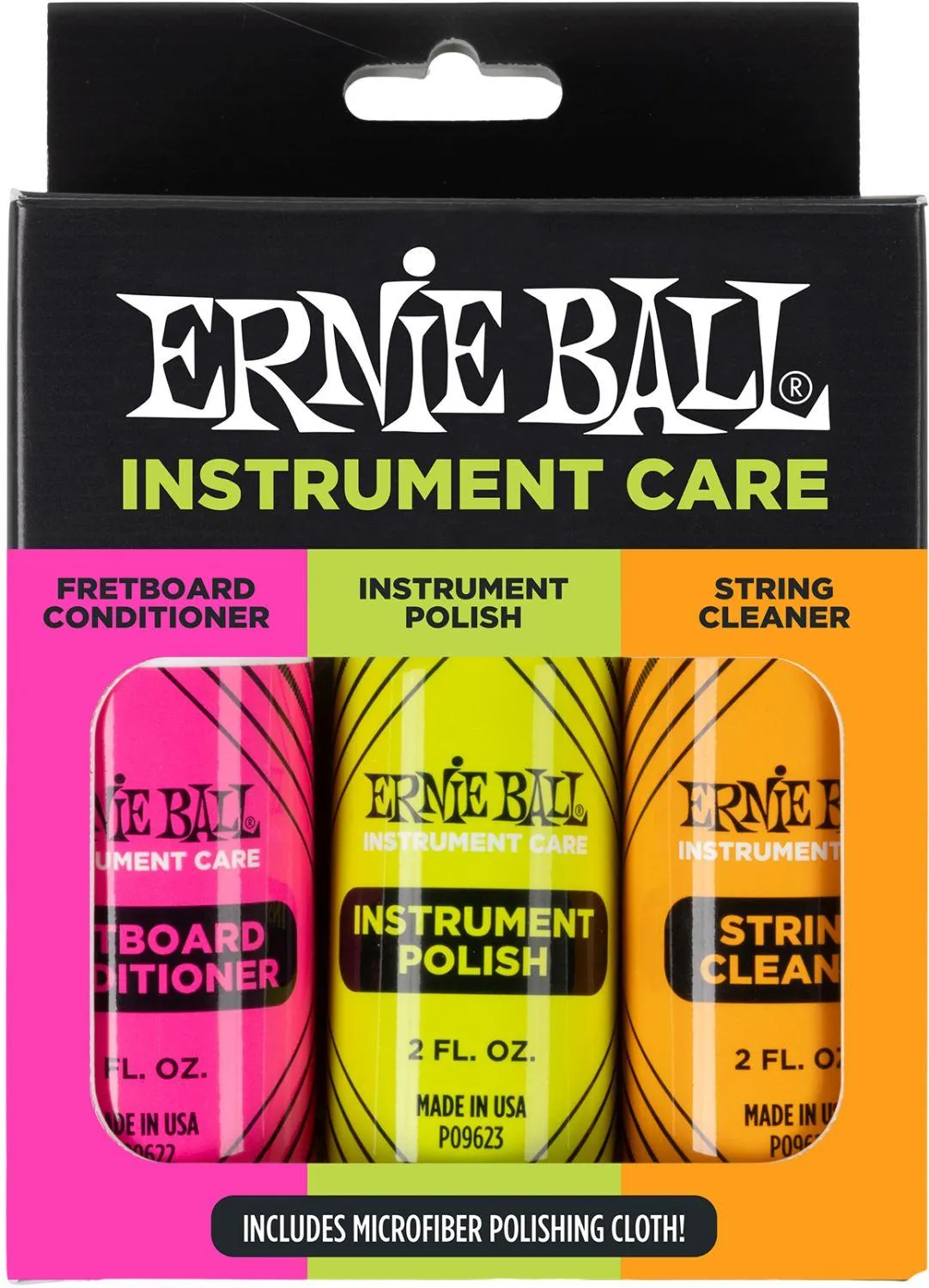 Ernie Ball EB-4225 Instrument Care 3-Pack