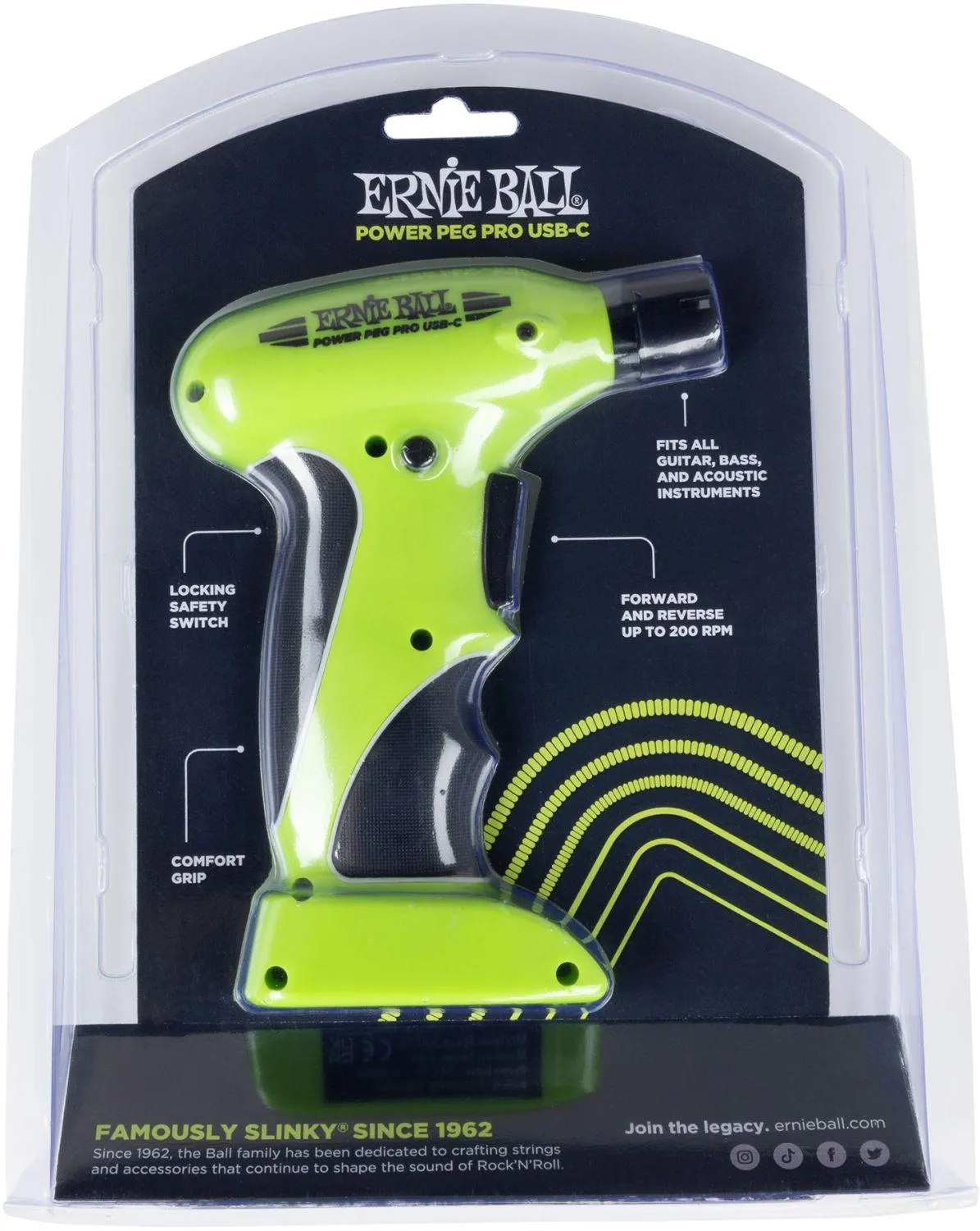 Ernie Ball EB-9626 Power Peg Pro USB-C