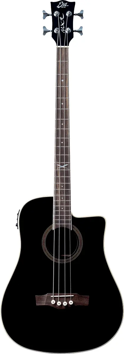 Eko Guitars NXT B100CWE electro cutaway bass See Through Black