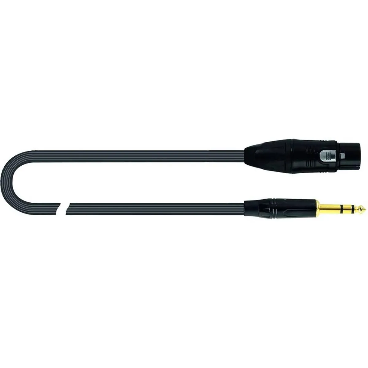 Quik Lok 1xXLR Fe > 1x6.3mm Ma ST Black 2m
