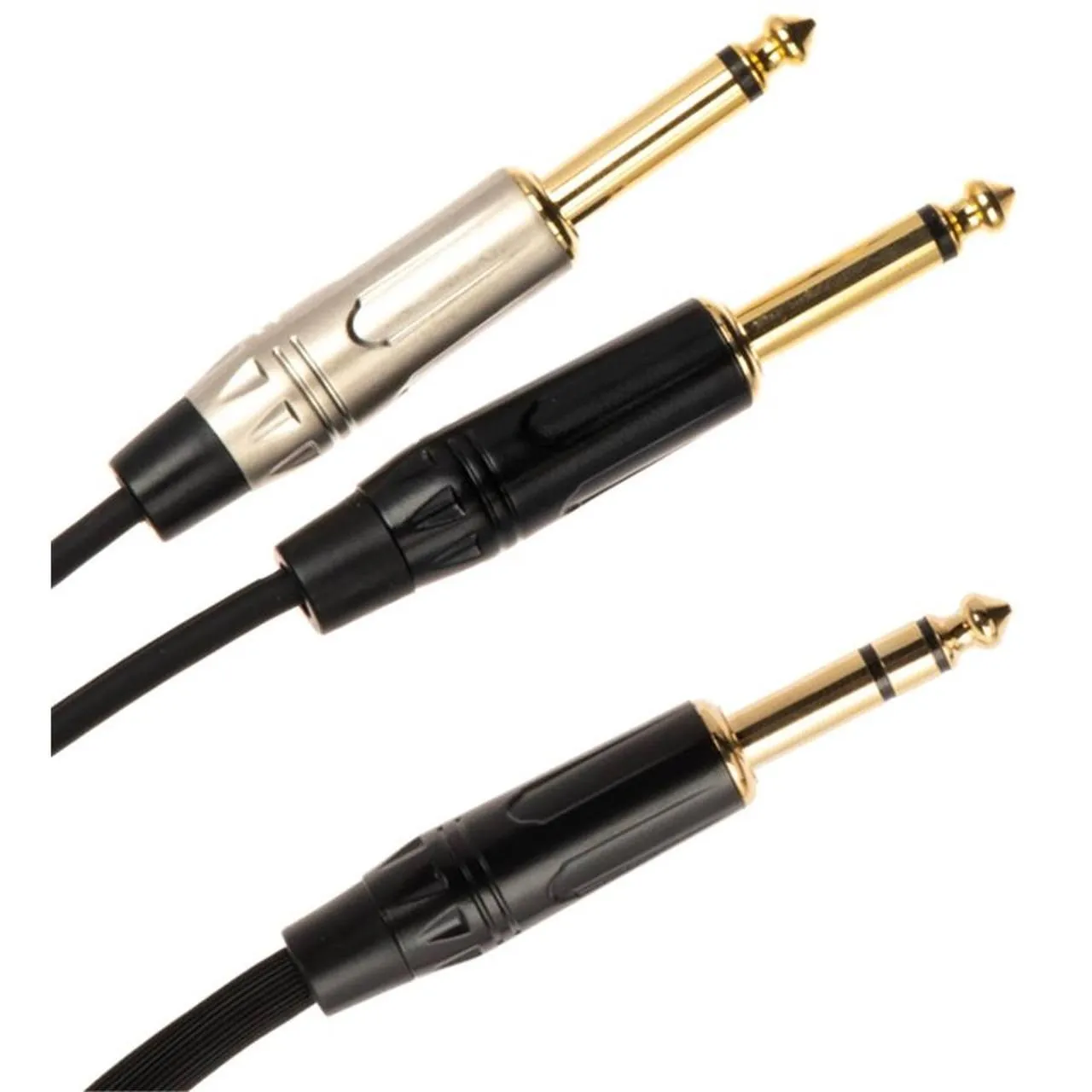 Quik Lok 1x6.3mm Ma ST > 2x6.3mm Ma MO 1m