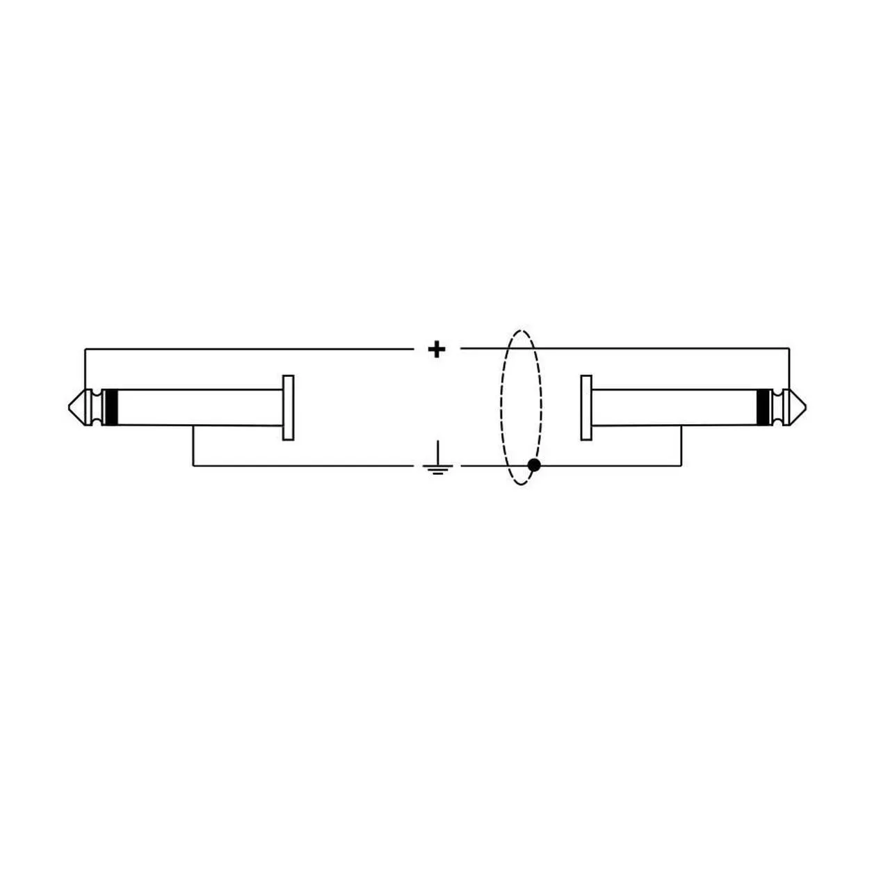 Quik Lok 1x6.3mm Ma MO > 1x6.3mm Ma MO Red Silent 5m