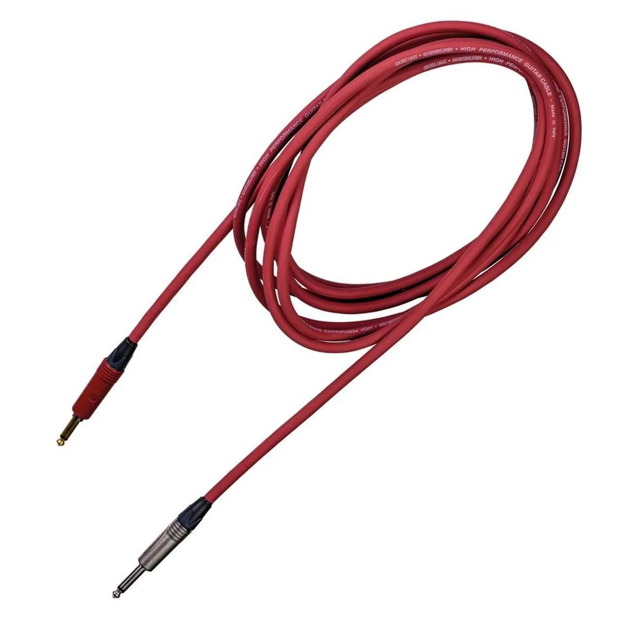 Quik Lok 1x6.3mm Ma MO > 1x6.3mm Ma MO Red Silent 5m
