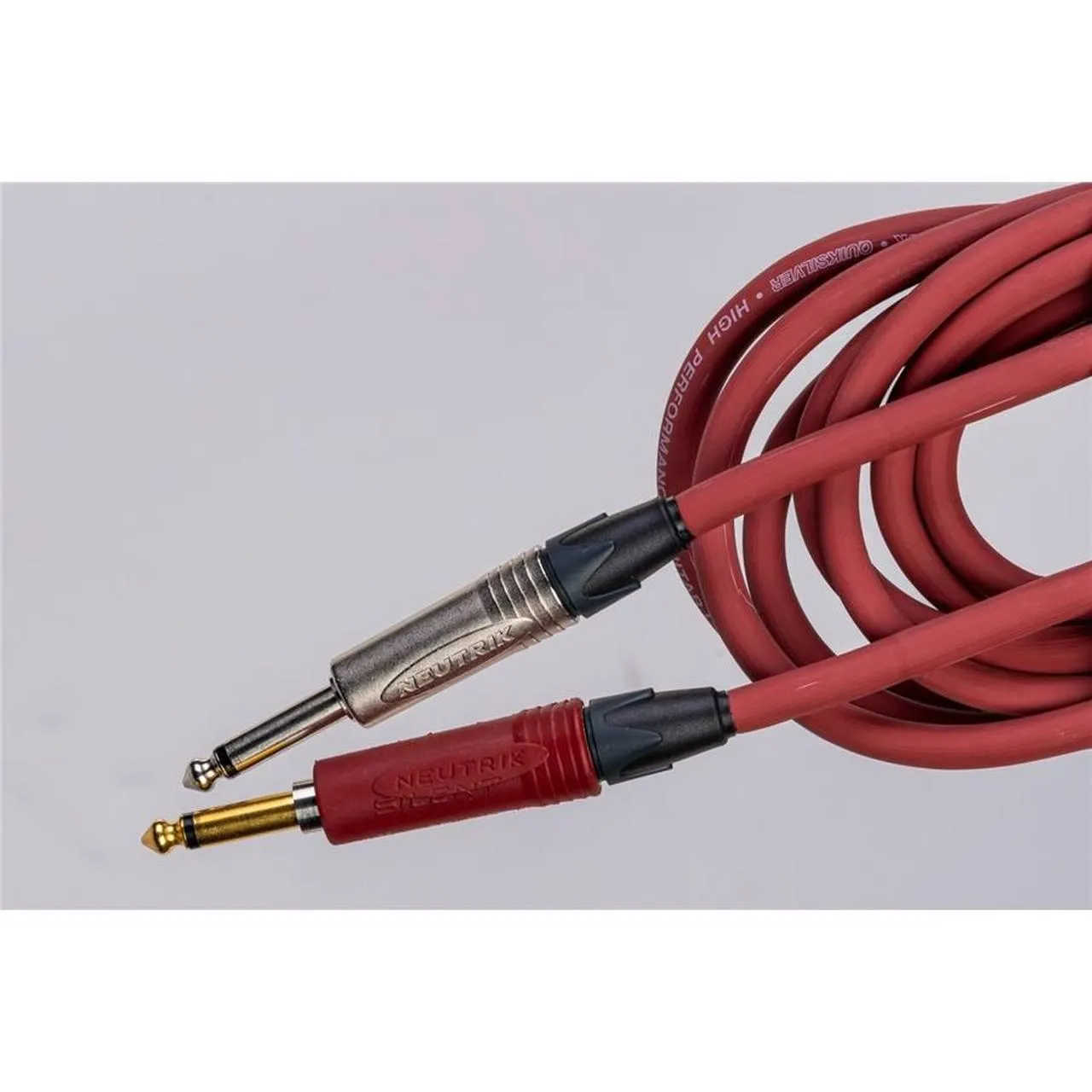 Quik Lok 1x6.3mm Ma MO > 1x6.3mm Ma MO Red Silent 5m