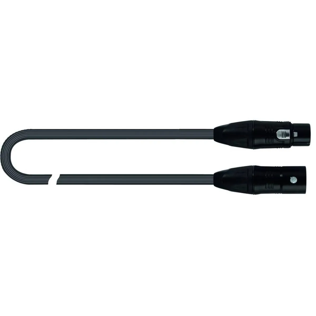 Quik Lok 1xXLR Ma > 1xXLR Fe Black 15m
