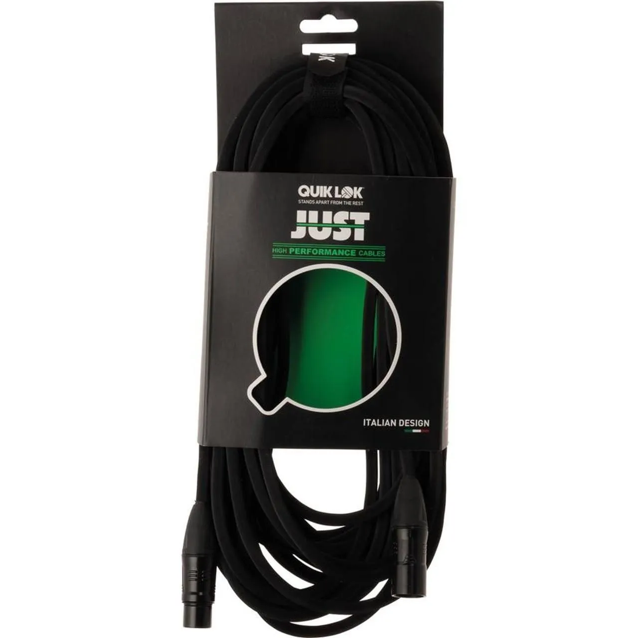 Quik Lok 1xXLR Ma > 1xXLR Fe Black 15m