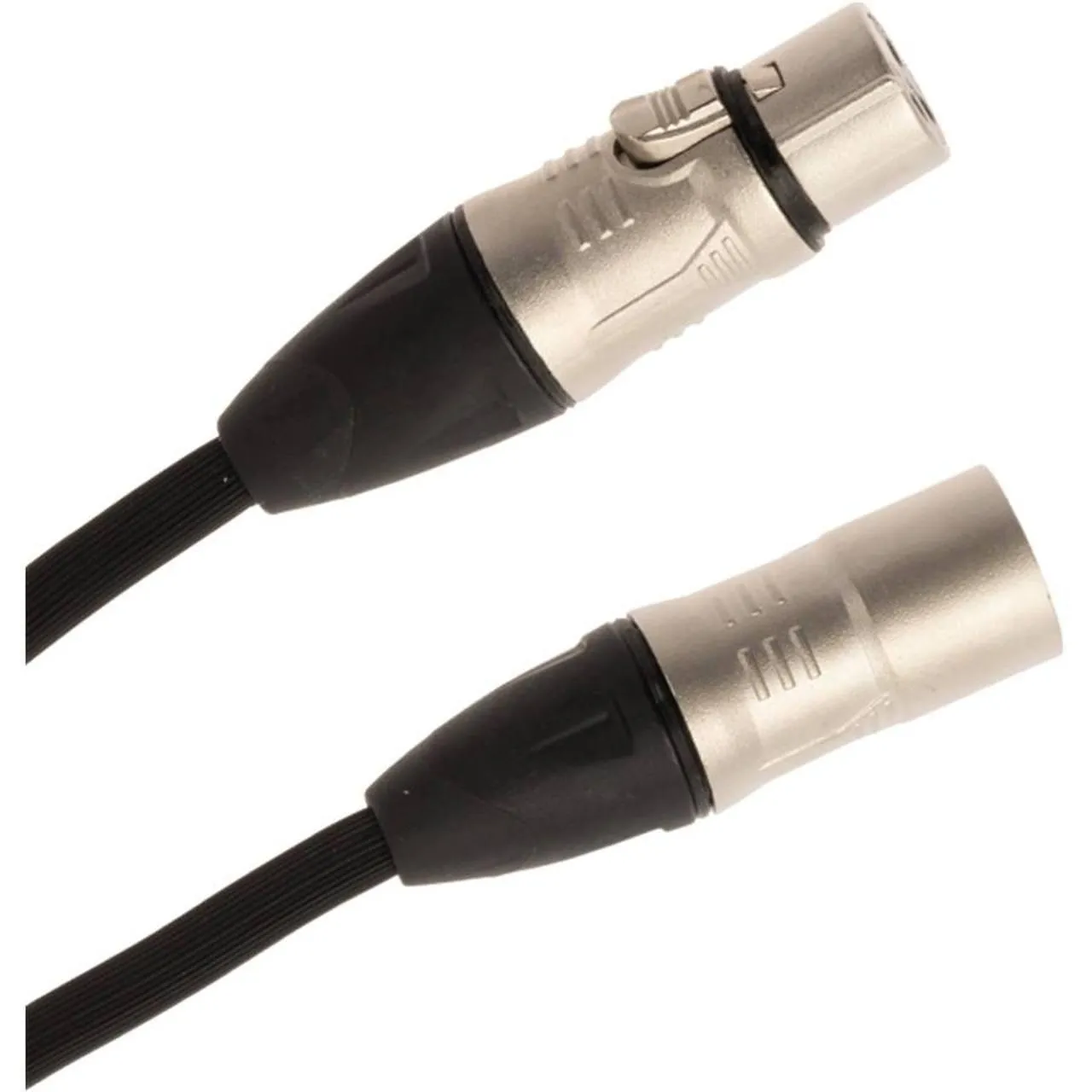Quik Lok 1xXLR Ma > 1xXLR Fe Black/Silver 0.5m