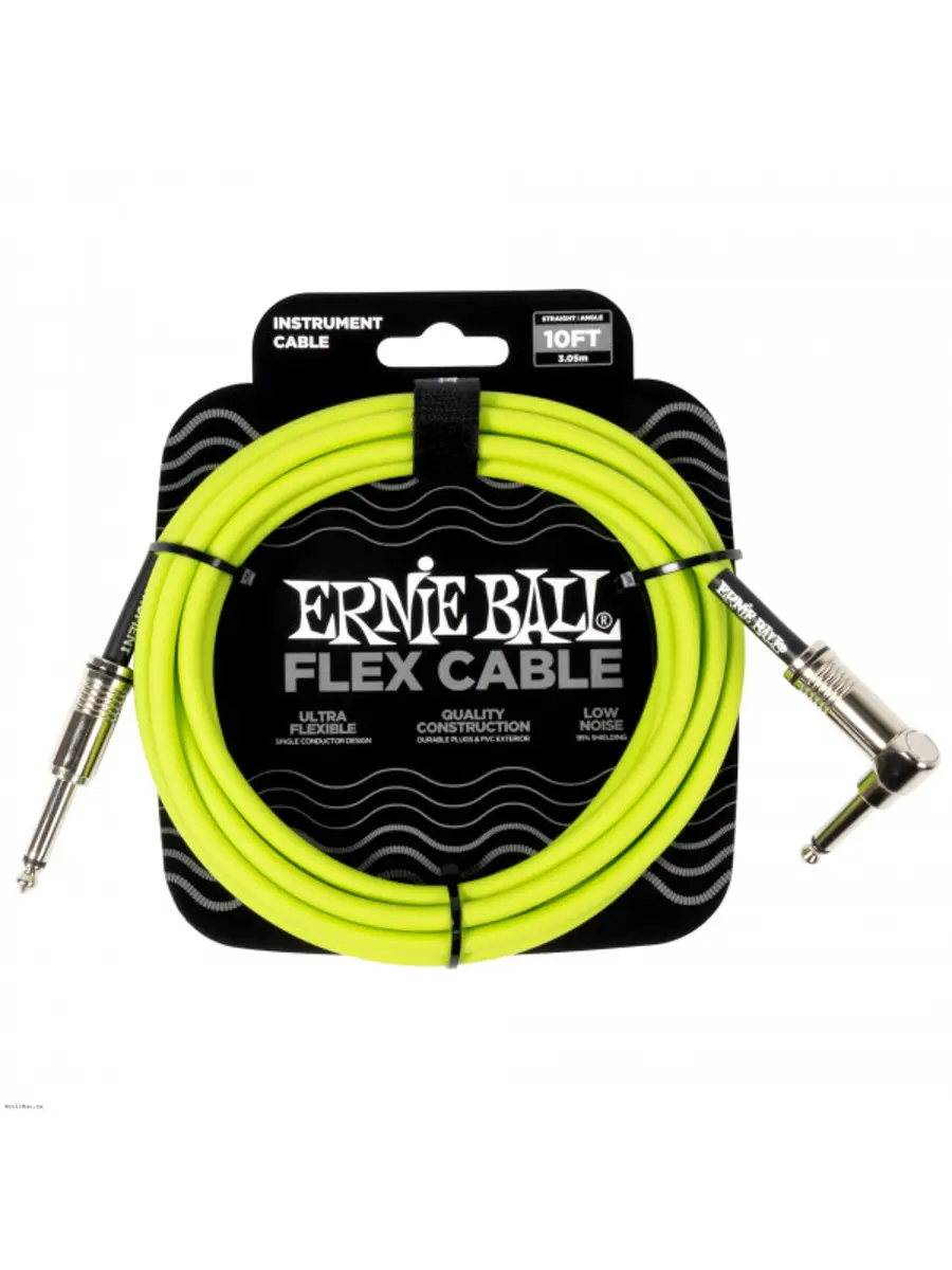 Ernie Ball 6465 Instrumentcable Green 3m