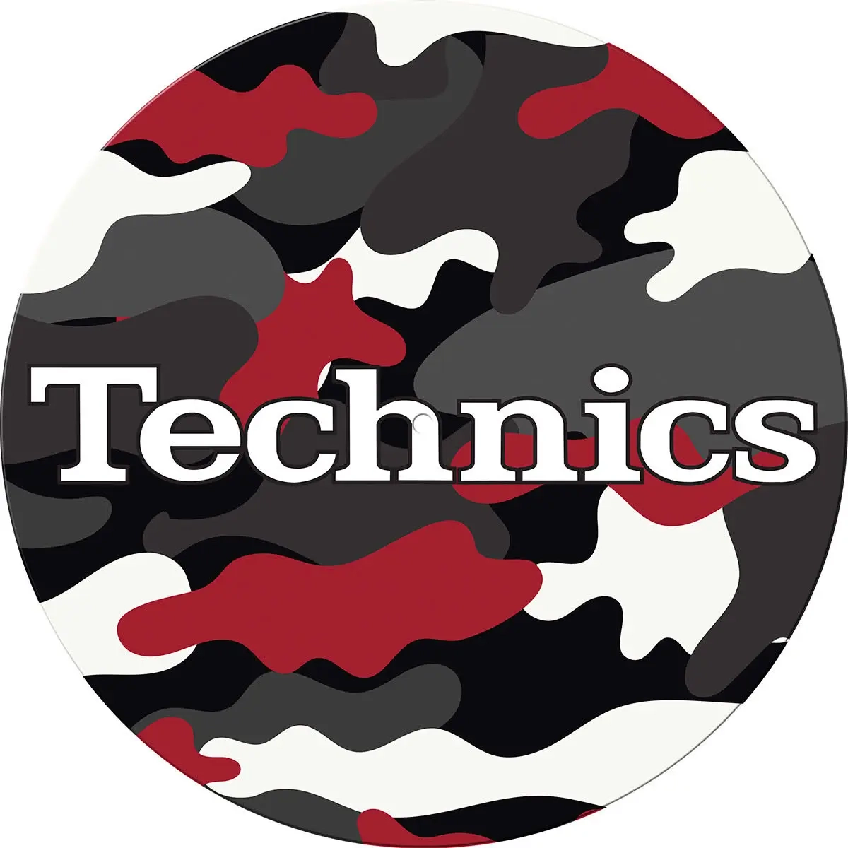 Zomo Slipmats Technics Army Black-Red