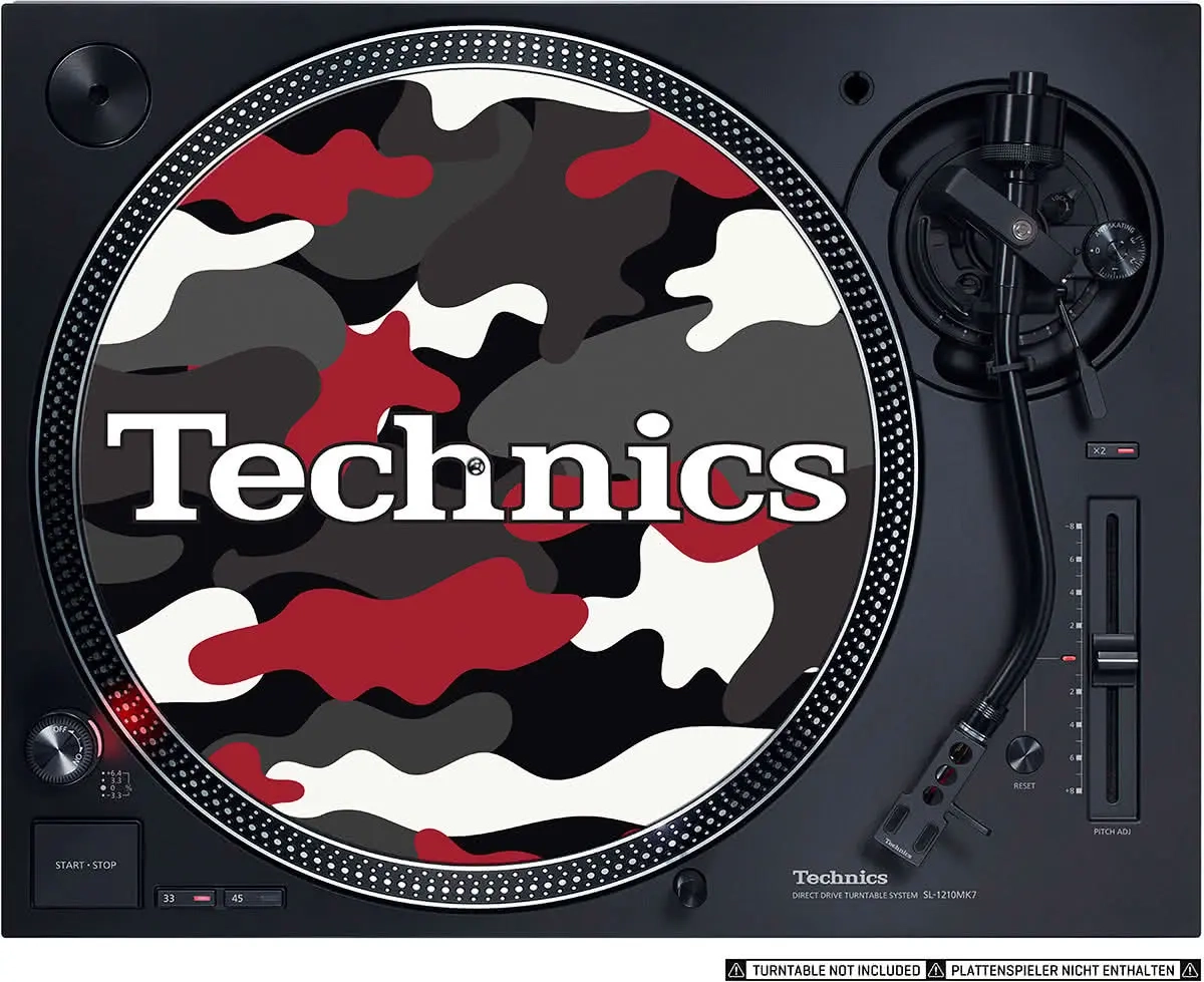 Zomo Slipmats Technics Army Black-Red