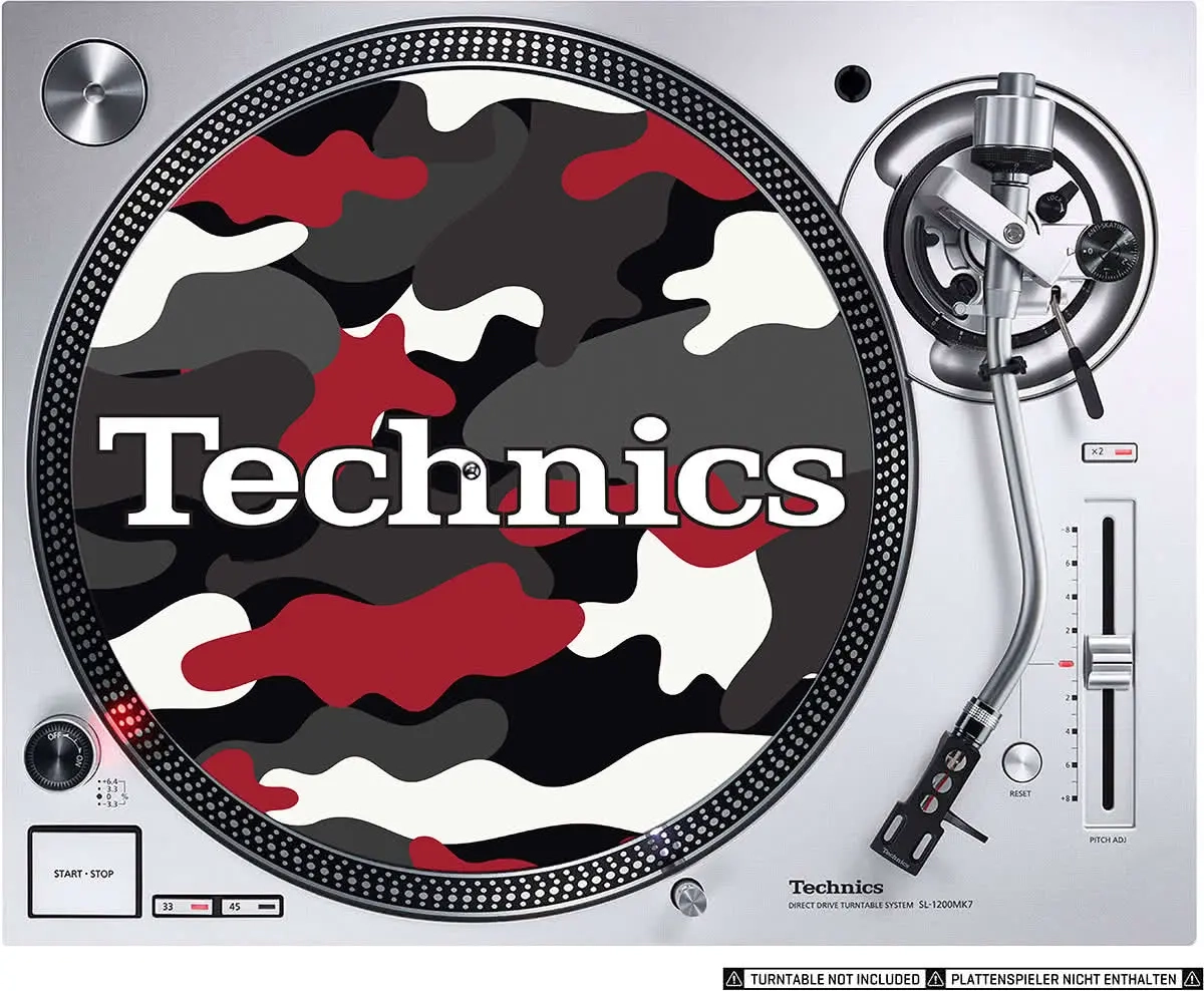 Zomo Slipmats Technics Army Black-Red