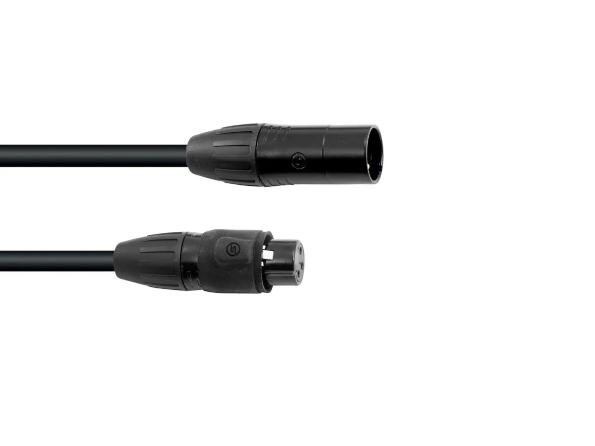 Eurolite DMX Cable IP65 3-pin Black 3m