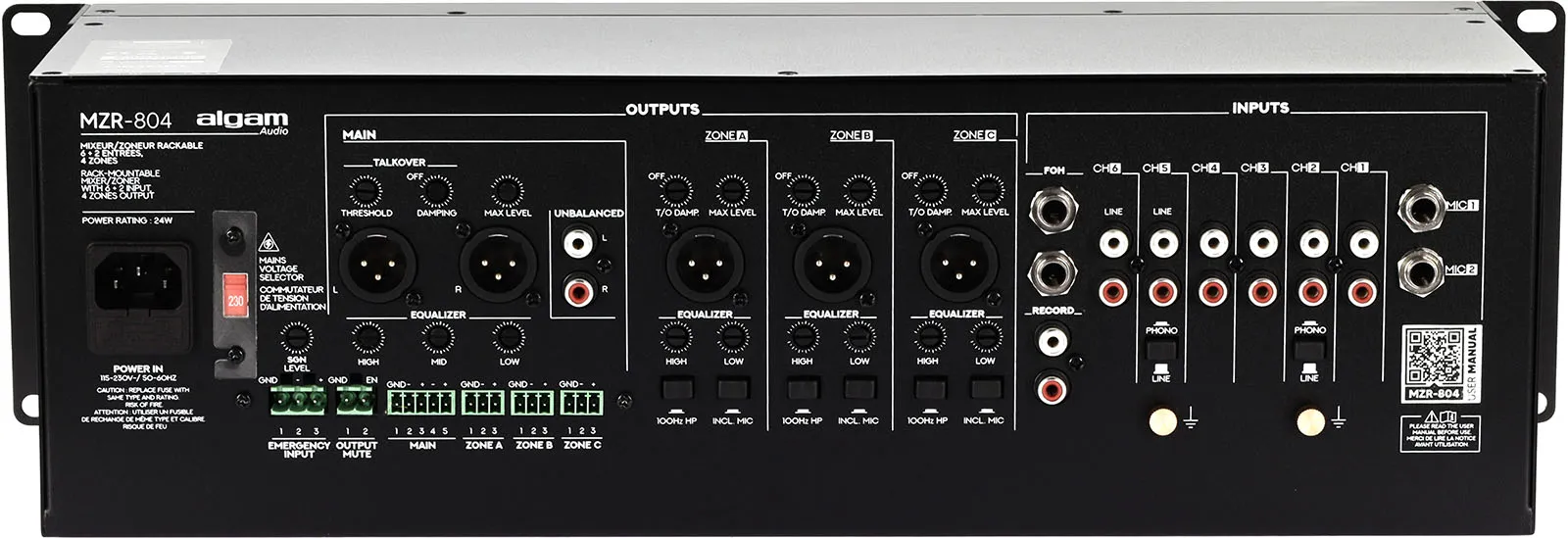 Algam Audio MZR-804