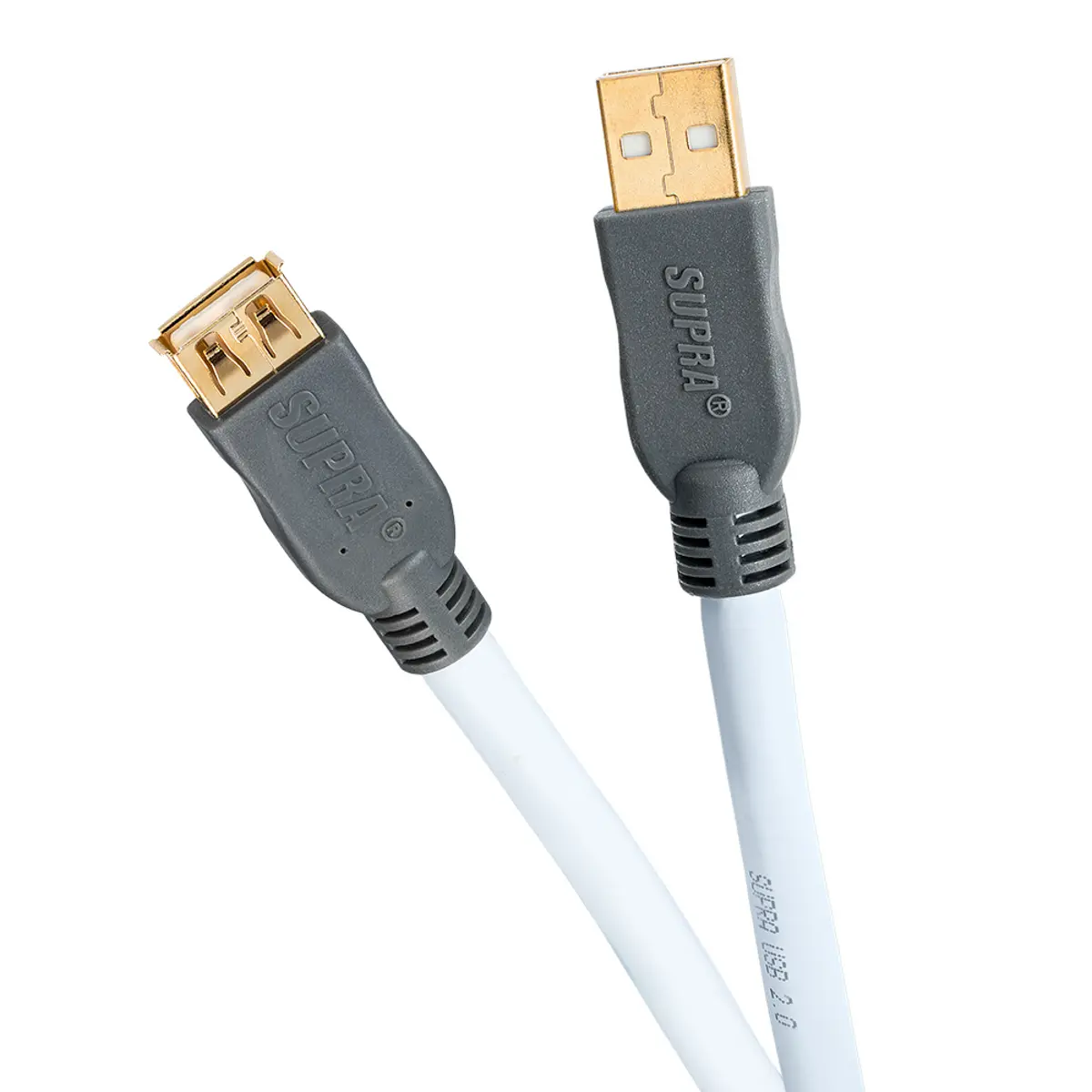 Supra Cables USB 2.0 A/F-A/M Blue 2m