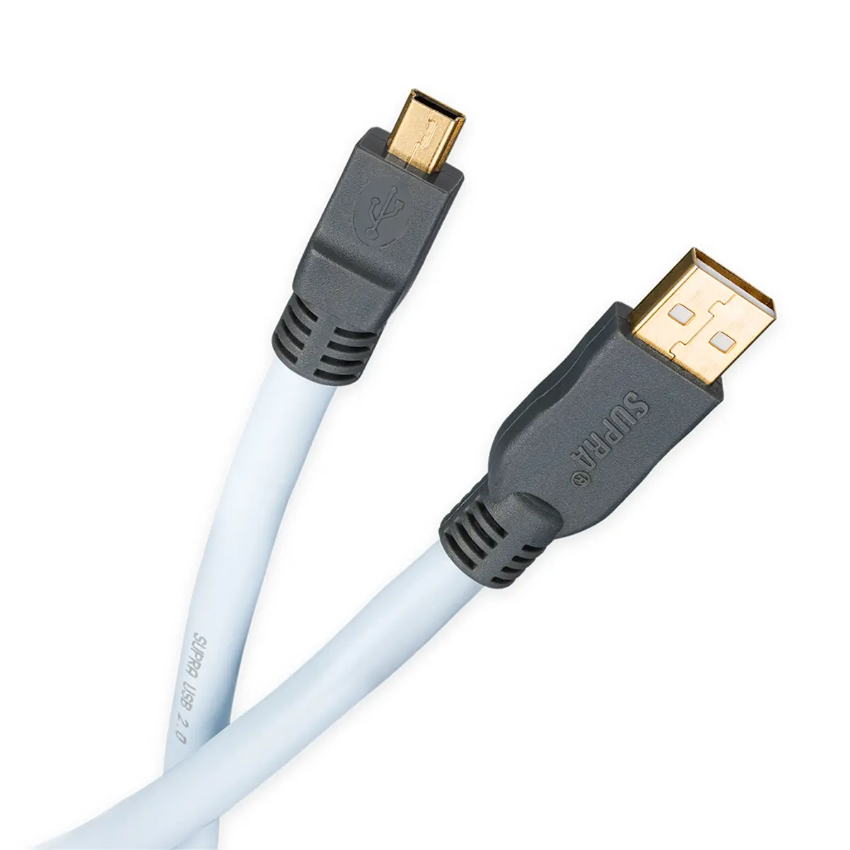 Supra Cables USB 2.0 A-Mini B Blue 1m