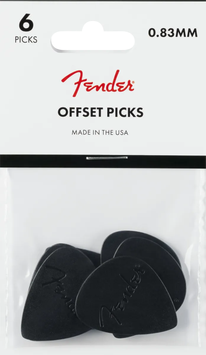 Fender Offset Picks Black 6-pack