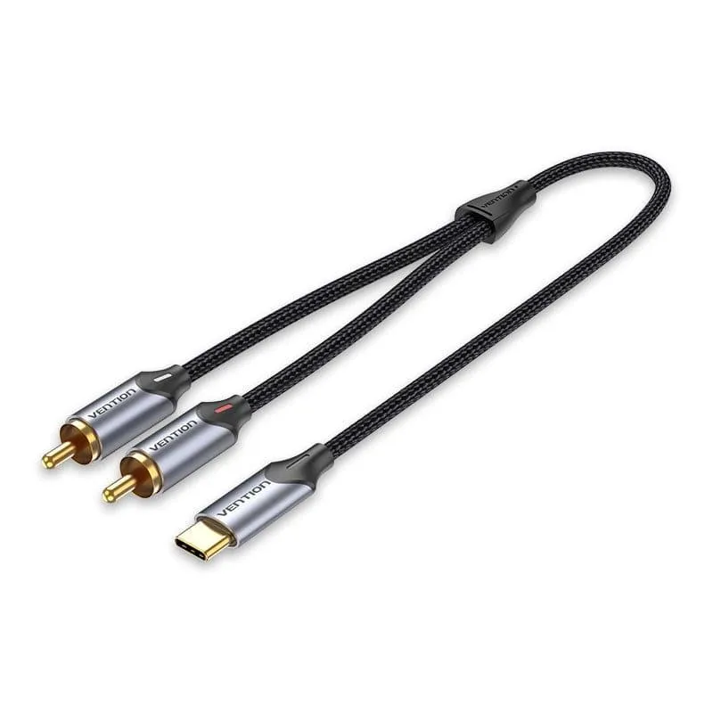 Vention USB-C Ma > 2xRCA Ma 1.5m