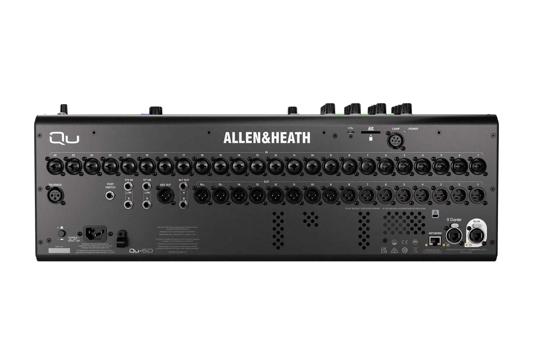 Allen & Heath QU-6 Digital Dante Mixer