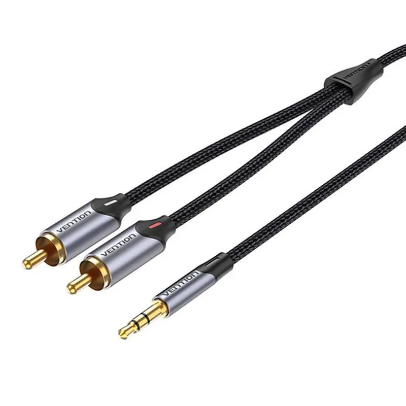 Vention 3.5mm Ma ST > 2xRCA Ma Grey 3m
