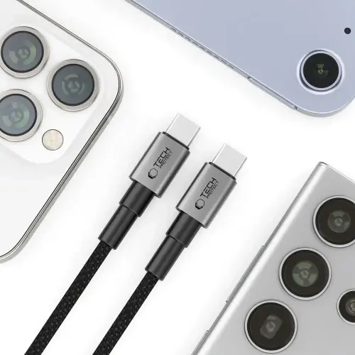 Tech-Protect USB-C > USB-C Cable PD100W/5A 300cm Iron Grey