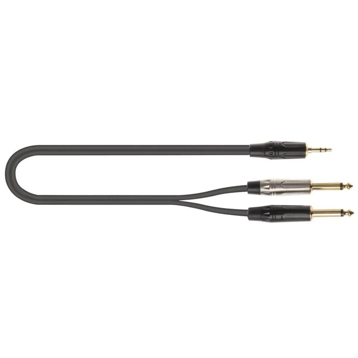 Quik Lok 1x3.5mm Ma ST > 2x6.3mm Ma MO 5m