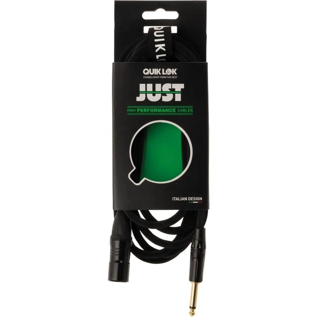 Quik Lok XLR Ma > 6.3mm Ma MO 3m