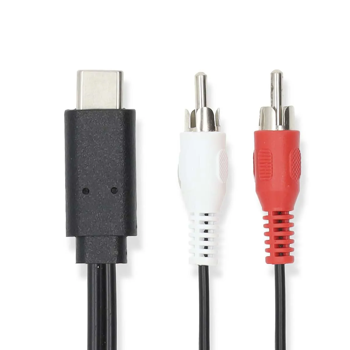 Nedis USB-C Ma > 2xRCA Ma 1m