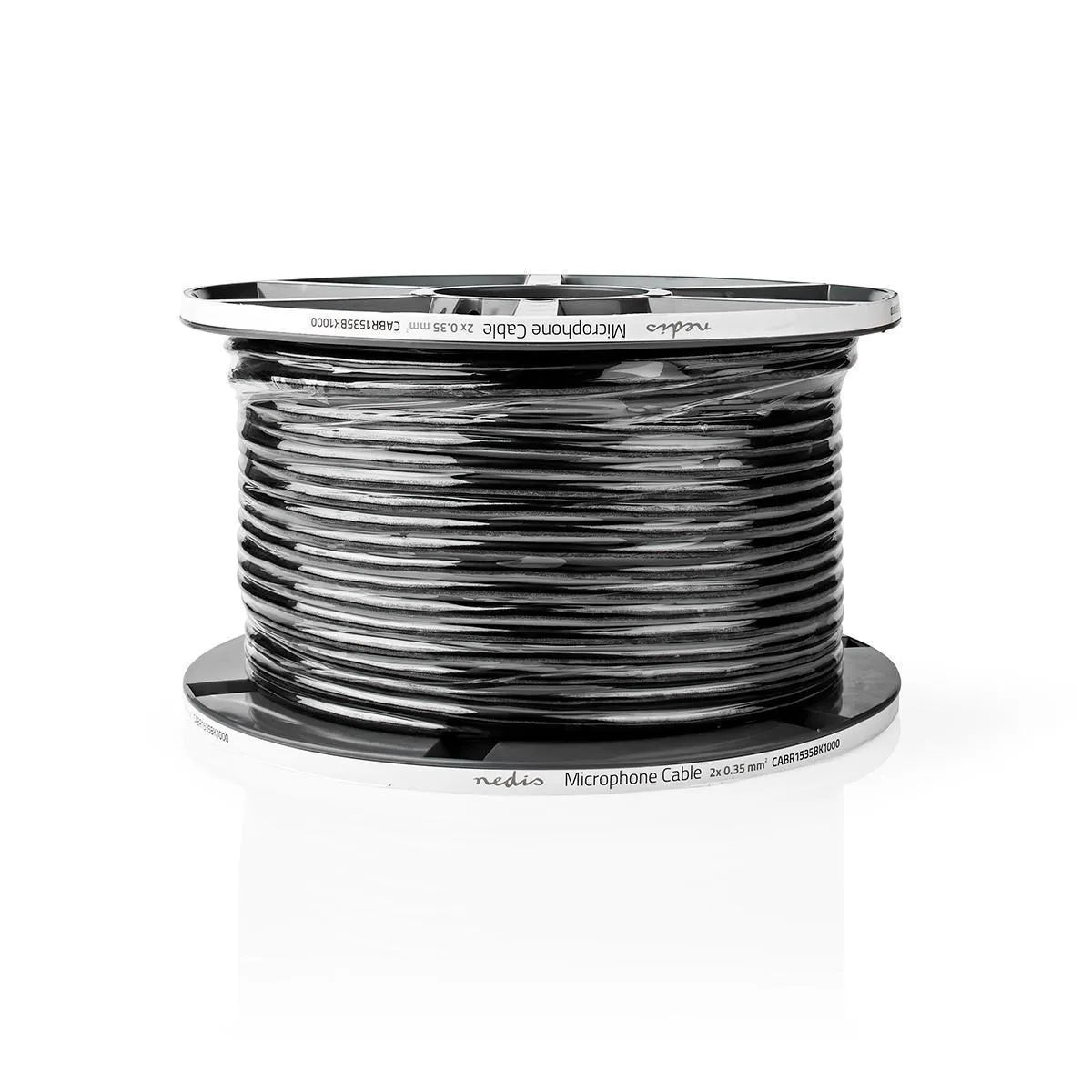 Nedis Microphone Cable 2x0.35mm2 Black 100m