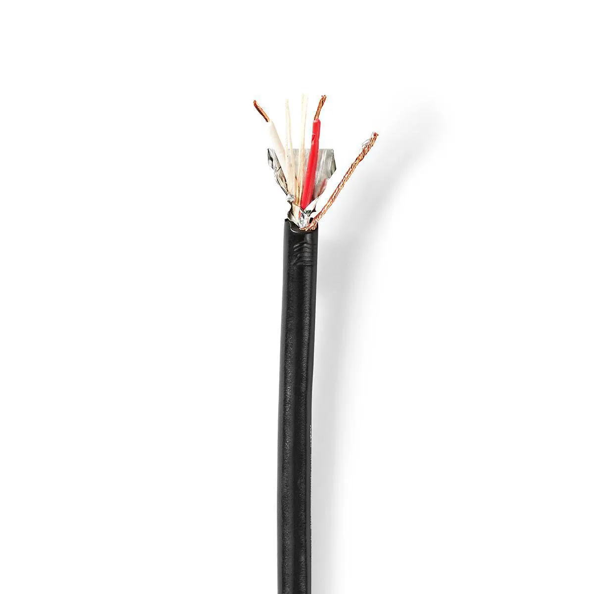Nedis Microphone Cable 2x0.35mm2 Black 100m