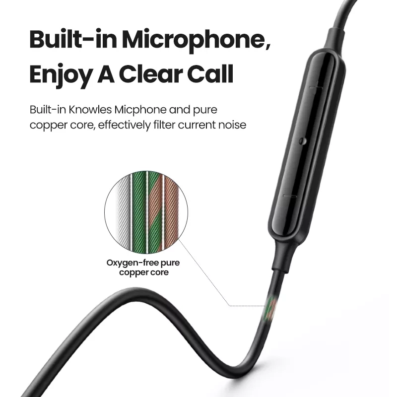 Ugreen In-Ear Earphones With 3.5mm Plug