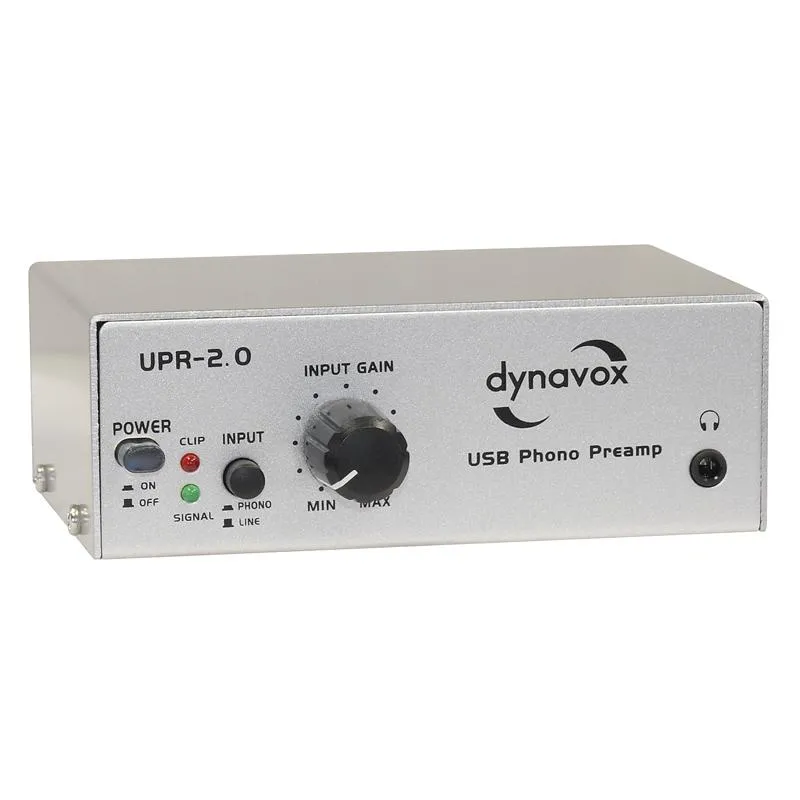 Dynavox USB Phono Preamp UPR-2.0 Silver