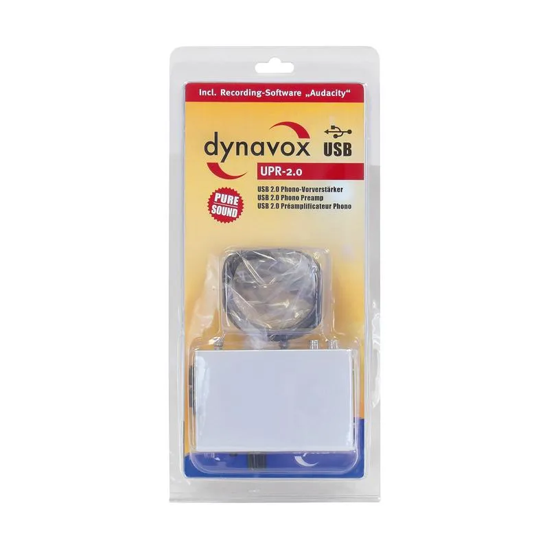 Dynavox USB Phono Preamp UPR-2.0 Silver