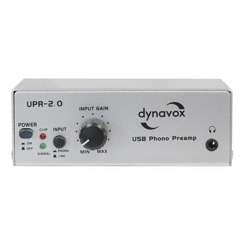 Dynavox USB Phono Preamp UPR-2.0 Silver