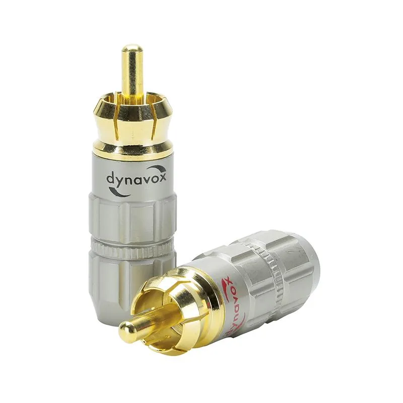 Dynavox RCA Plugs 4-pack Goldplated
